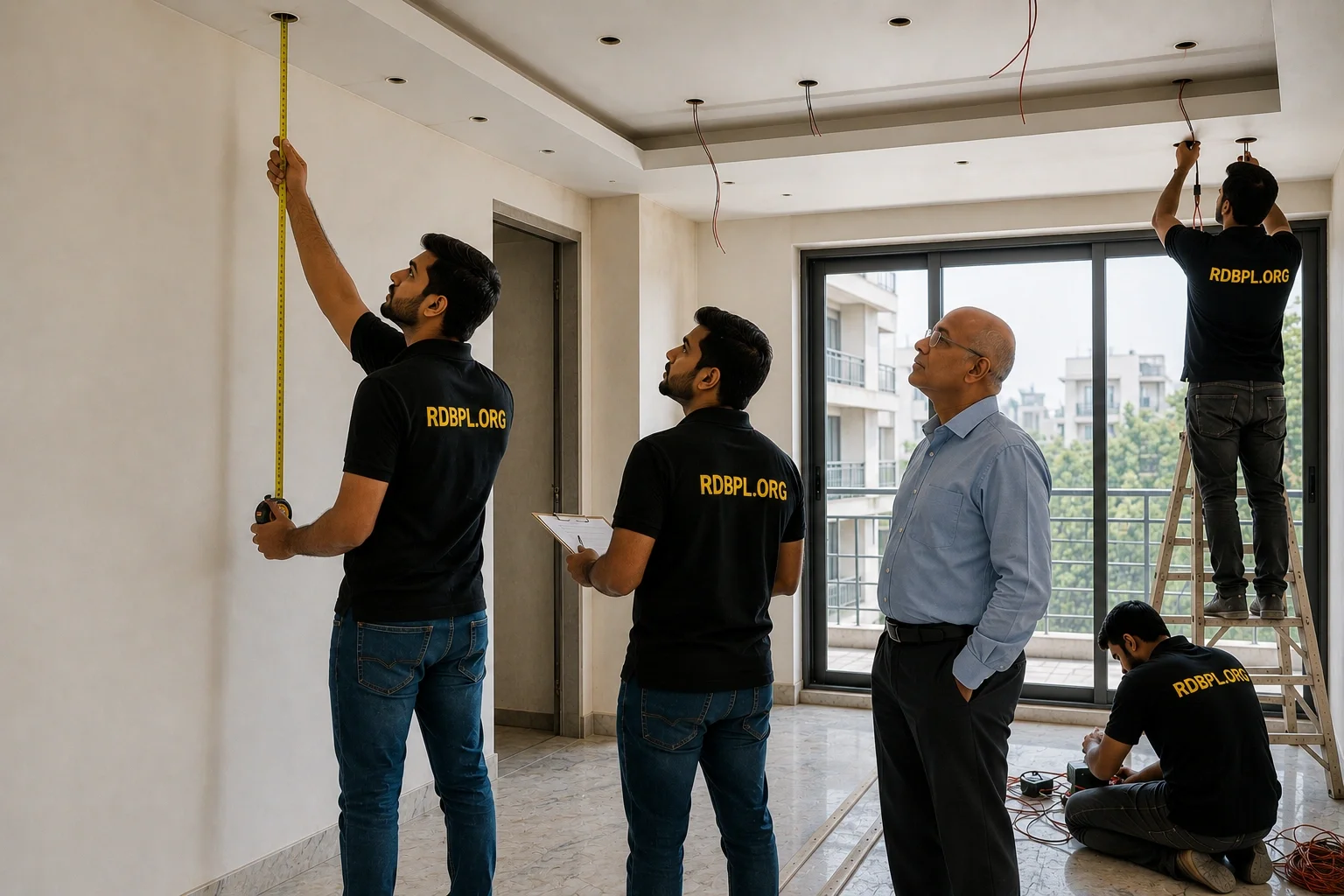 Lighting ceiling site inspection Lucknow