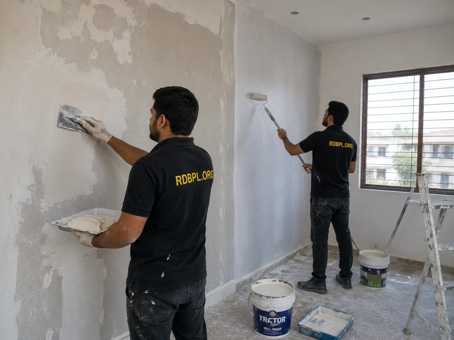 Putty and primer work in Lucknow