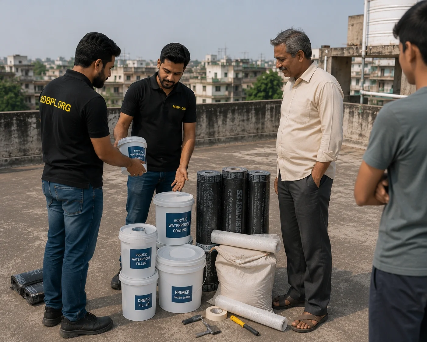 Waterproofing material selection