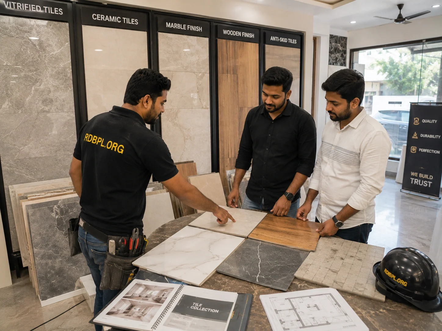 Tiles flooring design and material selection in Lucknow