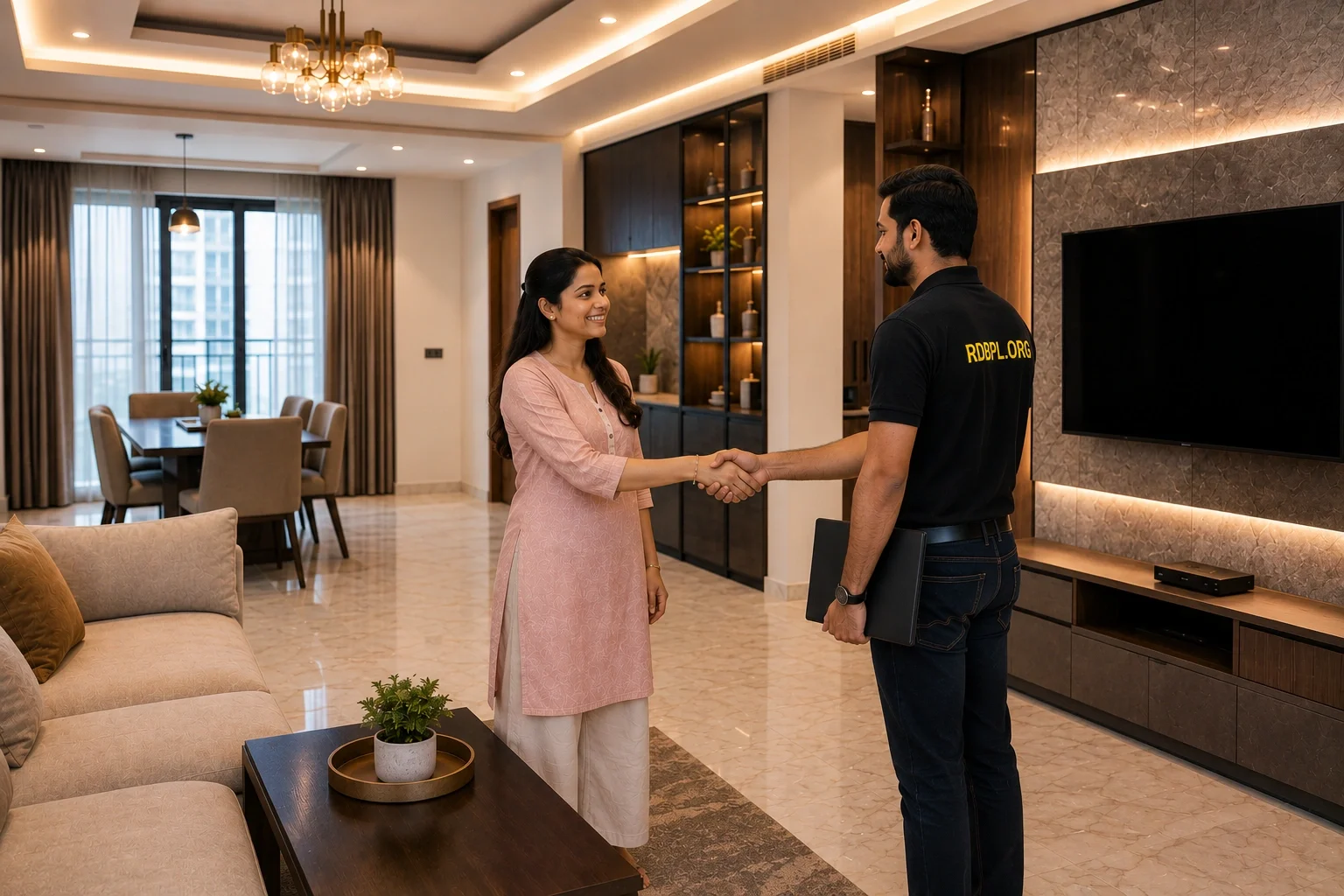 Interior finishing work in Lucknow