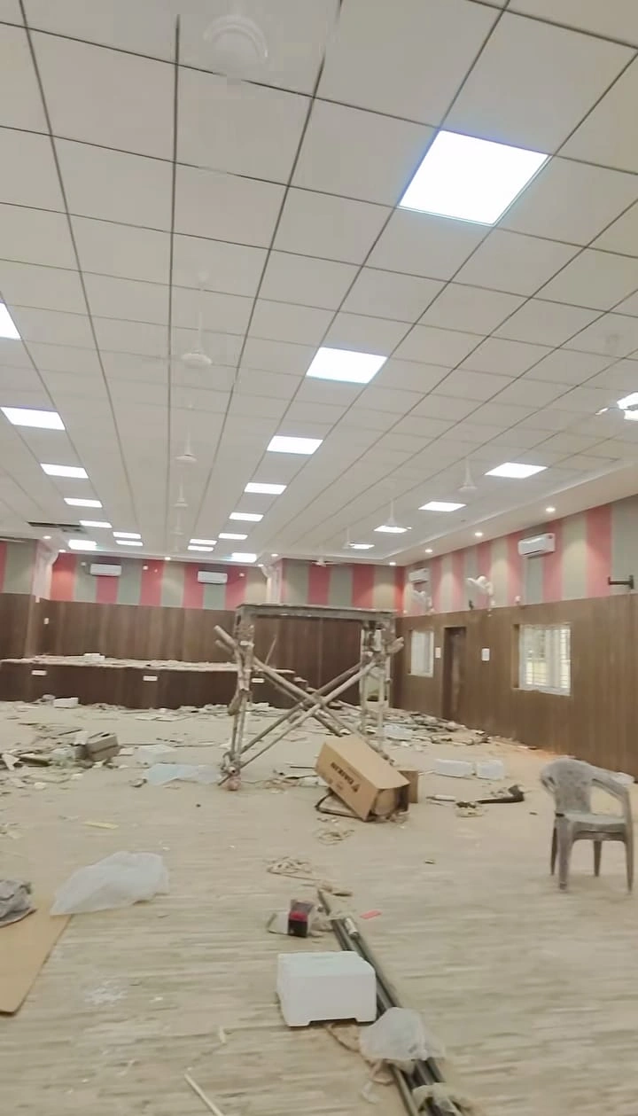 Commercial electrical installation project in Lucknow office space