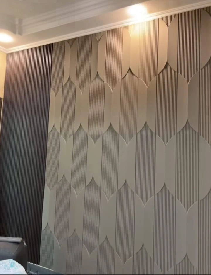 Modern interior PVC wall panel installation for residential homes in Lucknow