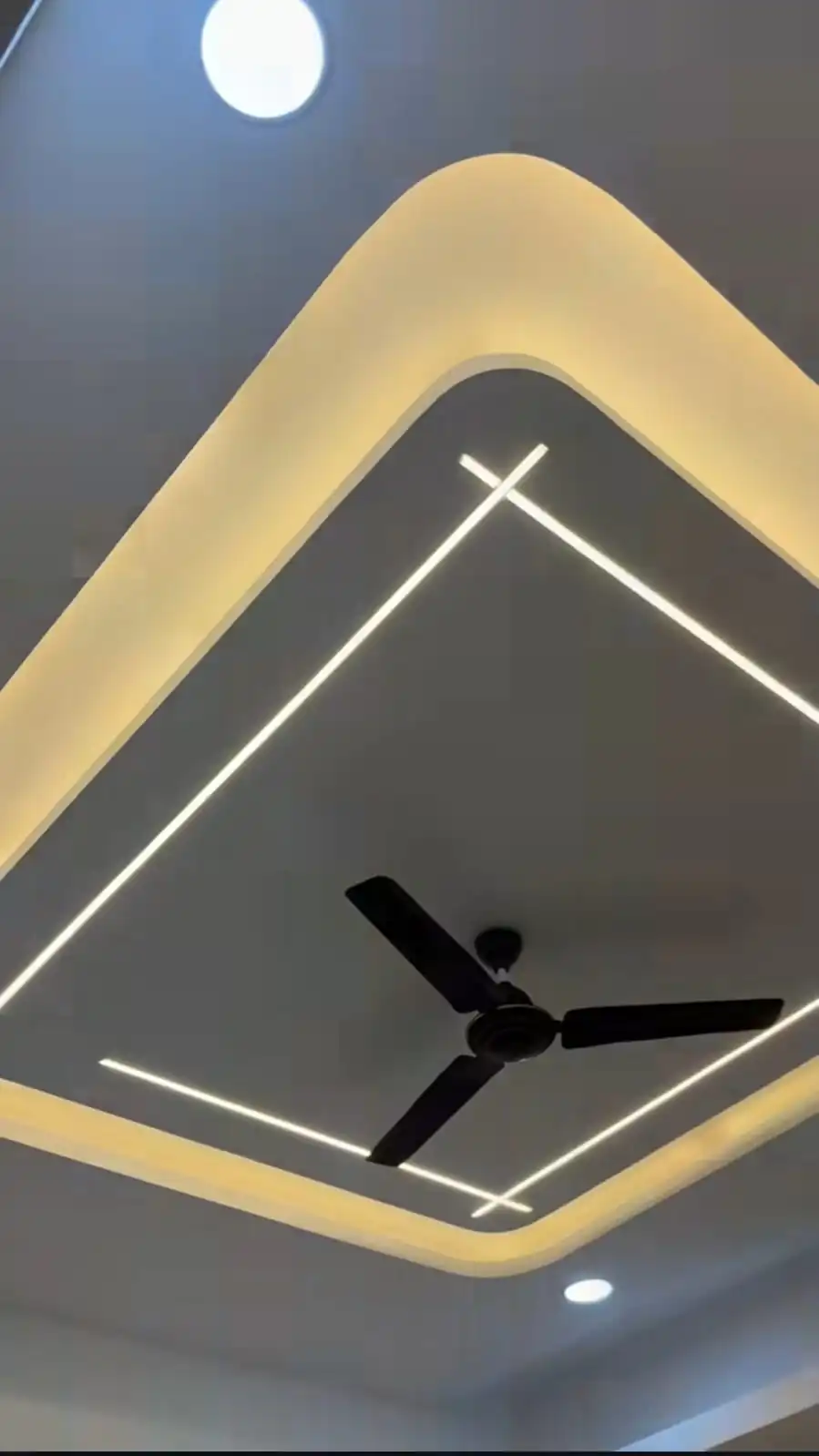 LED strip lighting ceiling installation in Lucknow