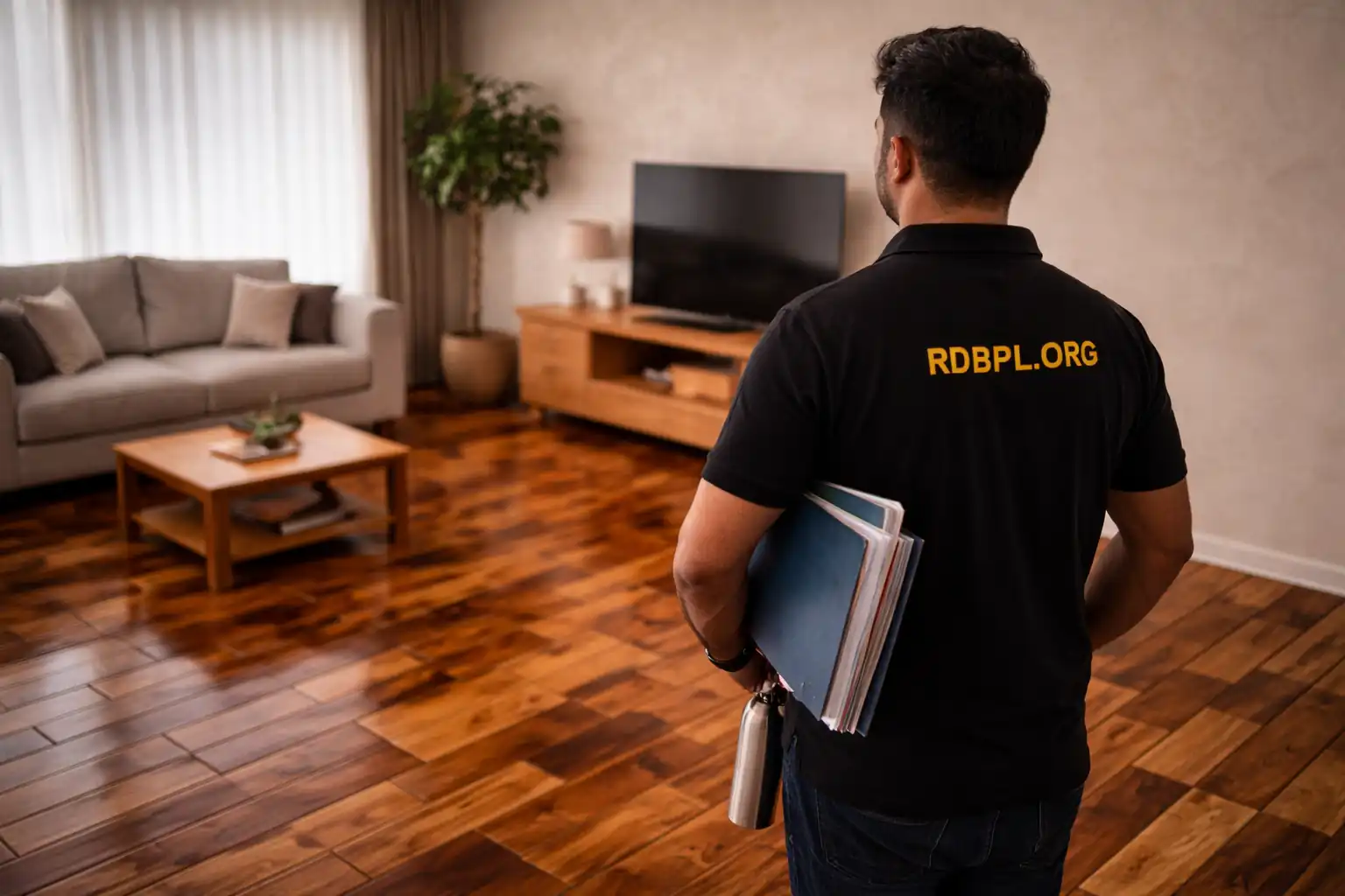 Wooden texture 3D flooring installation in Lucknow for home and office interiors