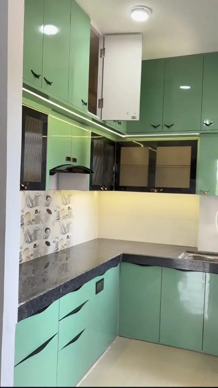 Parallel modular kitchen layout for modern apartments in Lucknow