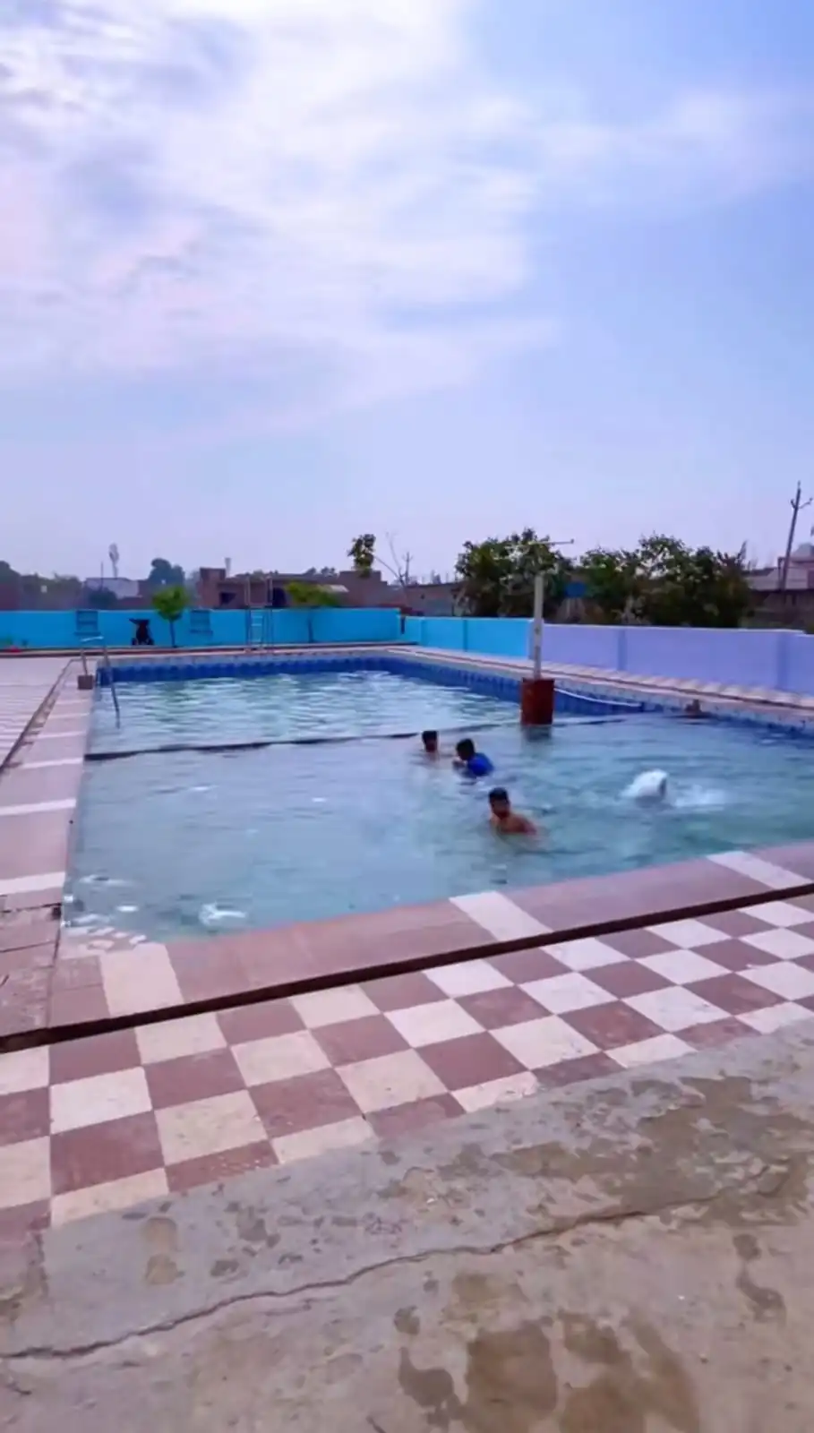 Residential swimming pool construction in Lucknow by RDBPL