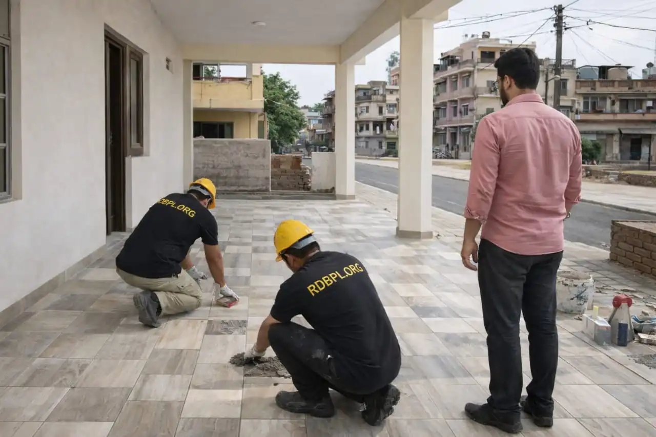 Marble flooring installation service in Lucknow for luxury homes