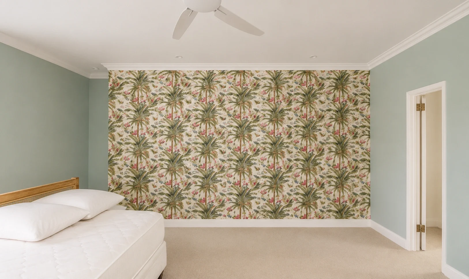Room after wallpaper design in Lucknow